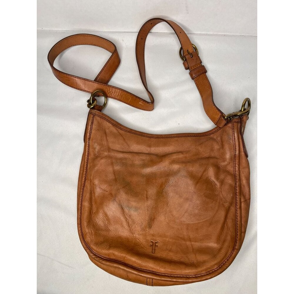 Frye Women's Leather Side Pocket‎ Shoulder Crossbody Bag - Picture 2 of 9